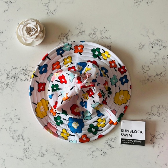 Hanna Andersson Sunblock Reversible Swim Hat - Picture 2 of 8